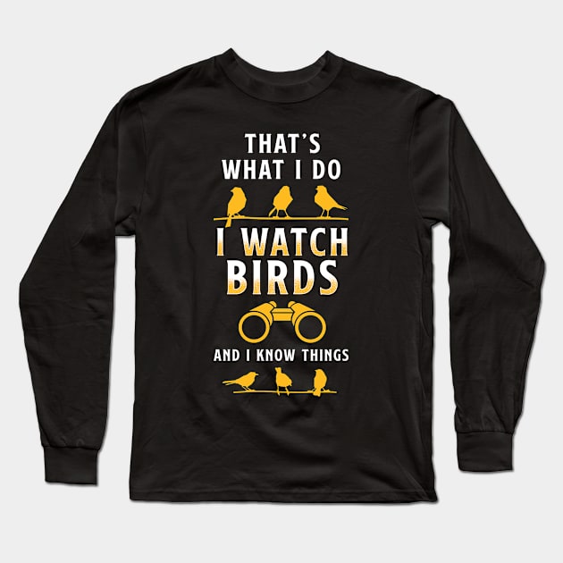 Watching Birds Long Sleeve T-Shirt by Cooldruck